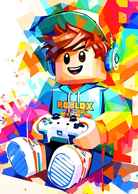 Roblox Gamer with Controller
