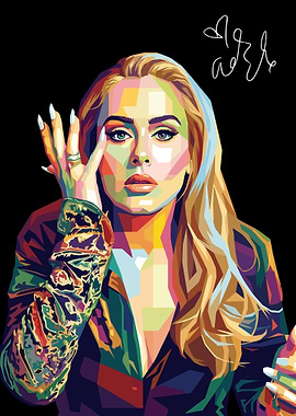 Adele Pop Art Portrait