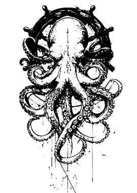 Octopus and Ship's Wheel