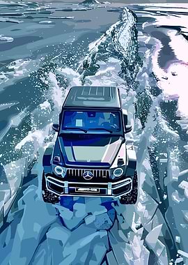 Mercedes G-Wagon on Ice