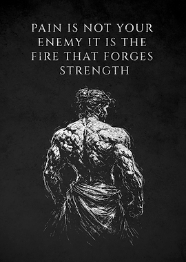 Motivational Bodybuilder Art