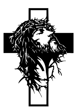 Jesus Christ Crown of Thorns Cross