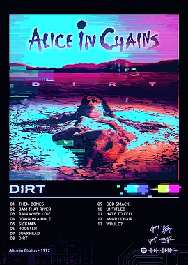 Alice in Chains Dirt Album Poster