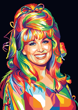 Dolly Parton Pop Art Portrait