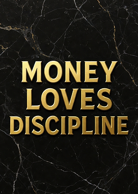 Money Loves Discipline Text Art