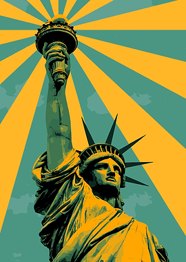 Statue of Liberty Pop Art