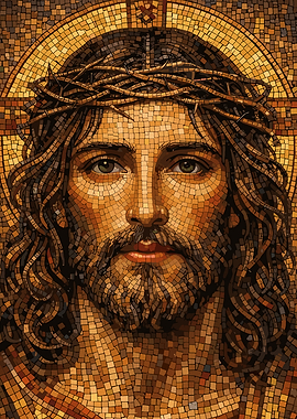 Mosaic Portrait of Jesus Christ