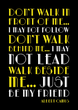 Albert Camus Friendship Quote