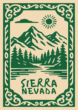 Sierra Nevada Mountain Landscape