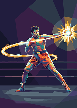 Muhammad Ali Boxing Pop Art