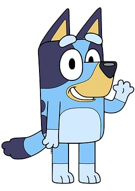 Bluey Waving Hello