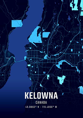 Kelowna Midnight City Map