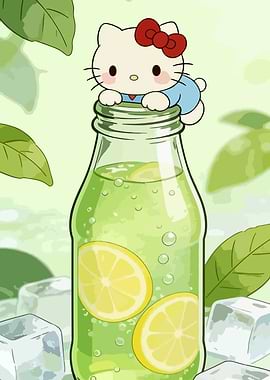 Hello Kitty with Lemonade