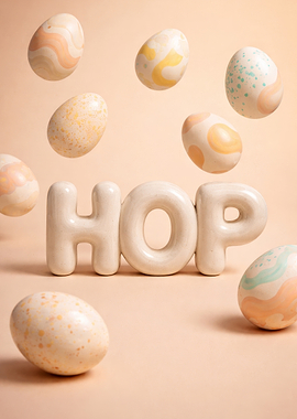 Easter Eggs and HOP Letters