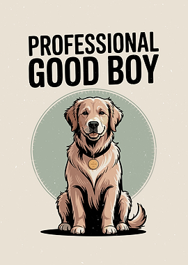 Professional Good Boy golden retriever Dog