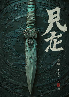 Ancient Dagger with Chinese Characters