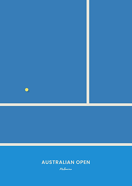 Australian Open Tennis Poster