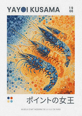 Yayoi Kusama Shrimp Art
