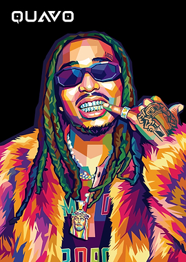 Quavo Pop Art Portrait