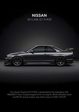 Car GT-R R33 Minimalist