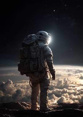 Astronaut on Alien Planet