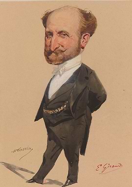 Caricature of a Man in a Tuxedo