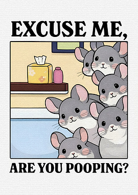 Cute Chinchillas Asking 'Are You Pooping?'