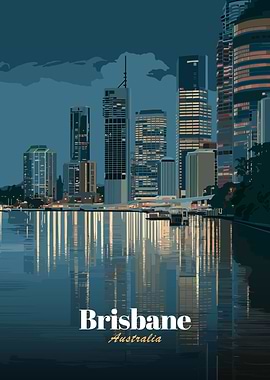 Brisbane Cityscape at Dusk