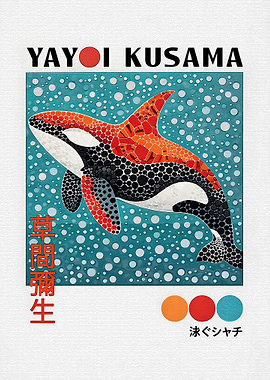 Yayoi Kusama Orca Art