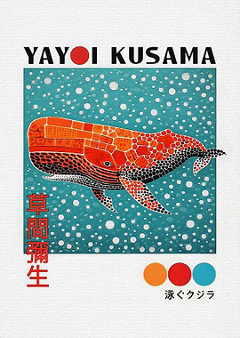 Yayoi Kusama Whale Art