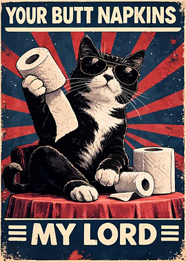 YOUR BUTT NAPKINS MY LORD