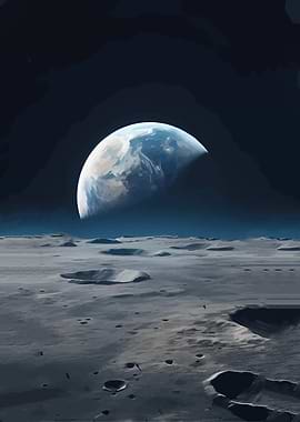 Earthrise from the Moon