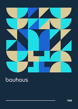 Bauhaus Geometric Poster 1923