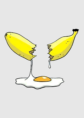 Broken Banana and Fried Egg