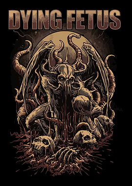 Dying Fetus Cthulhu Skull Art