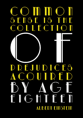 Albert Einstein Quote on Common Sense