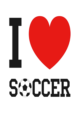 I Love Soccer Graphic
