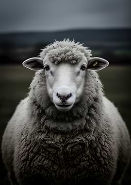 Close-up of a Sheep's Face