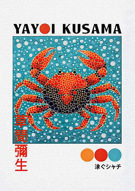 Yayoi Kusama Crab Art