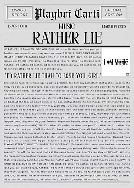 Playboi Carti RATHER LIE