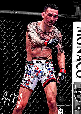 Max Holloway in UFC Fight Shorts
