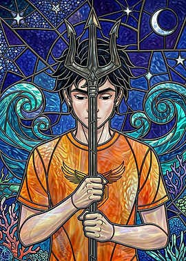 Percy Jackson with Trident