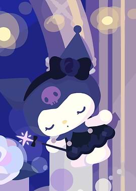 Kuromi with Magic Wand