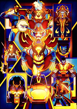 X-Men: Mutant Stained-Glass Assembly