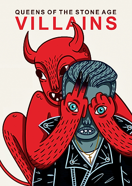 Queens of the Stone Age Villains Art