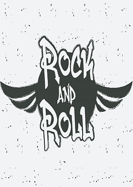 Rock and Roll Wings Logo