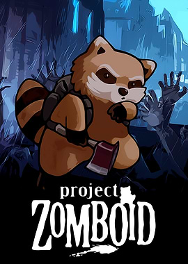 Project Zomboid Raccoon with Axe