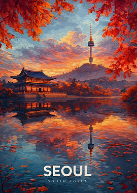 Seoul Autumn Landscape