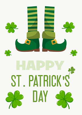 Happy St. Patrick's Day Leprechaun Legs