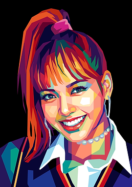 Lisa Blackpink Pop Art Portrait